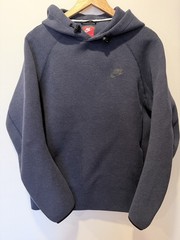 Nike Sportswear Tech Fleece Pullover Hoodie Obsidian Heather Black sz M