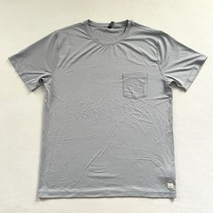 Vuori Heather Gray Tradewind Performance Tee Short Sleeve Pocket Shirt V109 L
