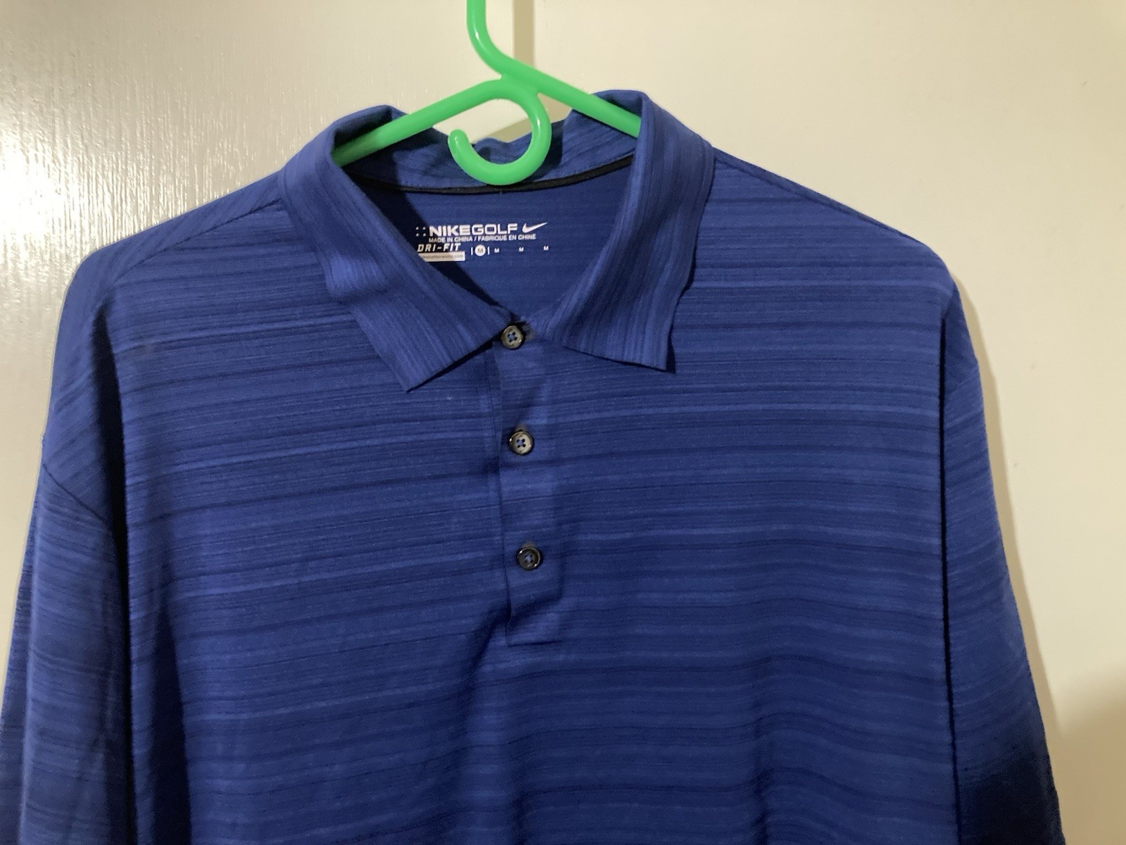 Nike Golf Dri-Fit Adult Medium Dark Blue Polo Activity Shirt gallery