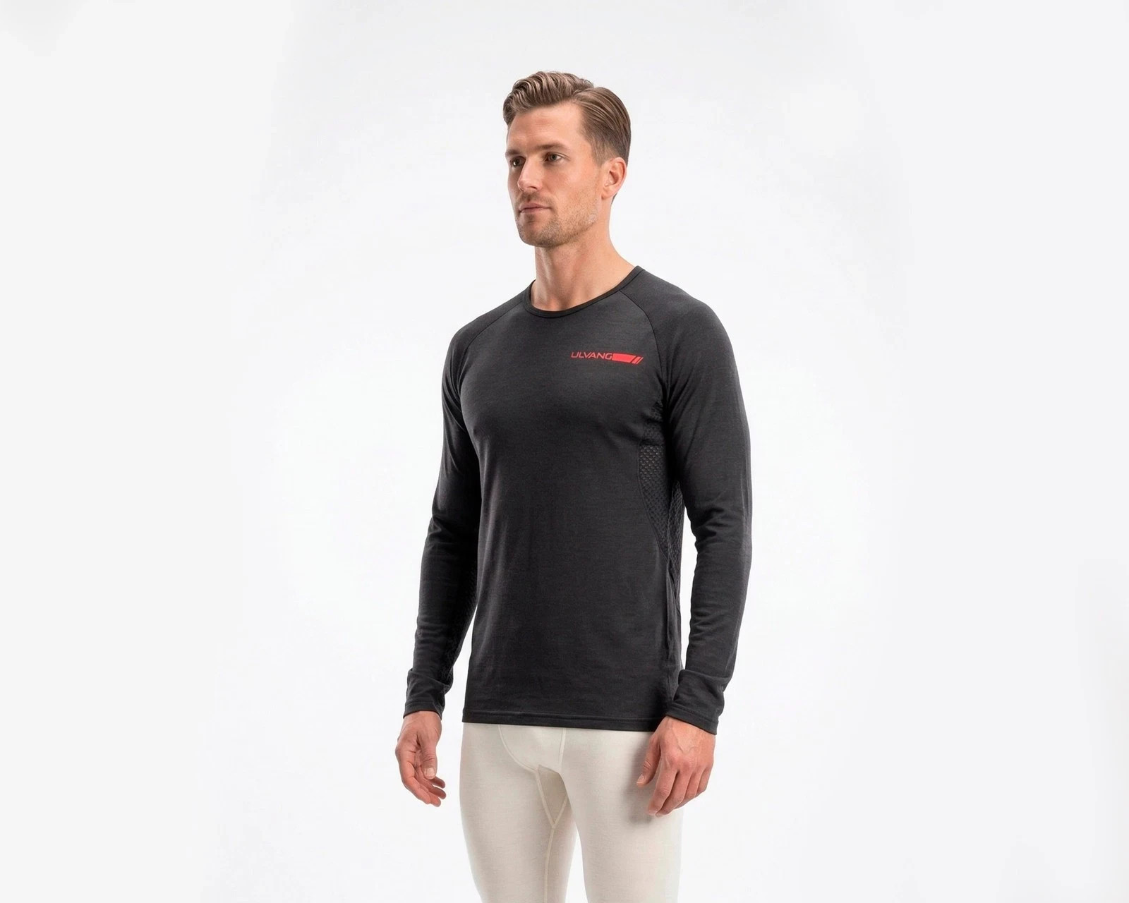 ULVANG 100% Merino wool Thermo Hiking Travel Base Layer Hiking Top Size L gallery