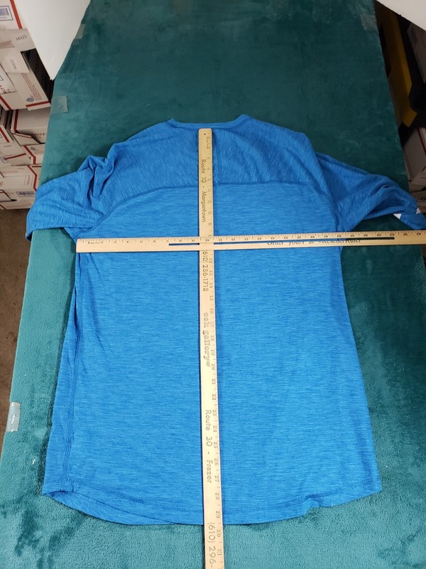 American Eagle Active Shirt Size Large Mens Blue Long Sleeve Running Stretch gallery