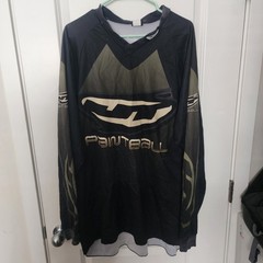 JT Paintball Jersey Vtg Black/Olive Green Long Sleeve – Size XXL