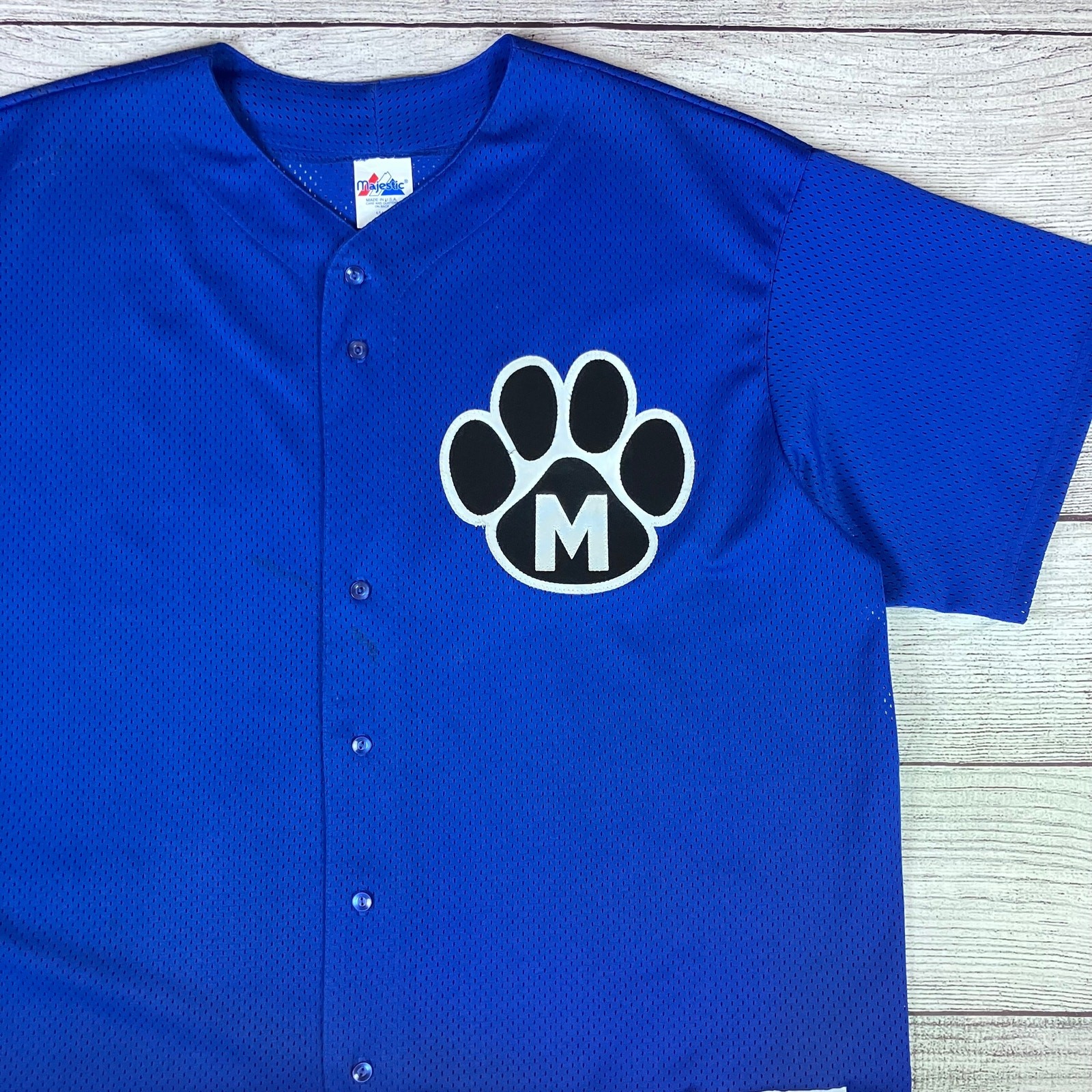 Vintage 1990s Memphis Tigers NCAA College Baseball Jersey size Men's XXL gallery