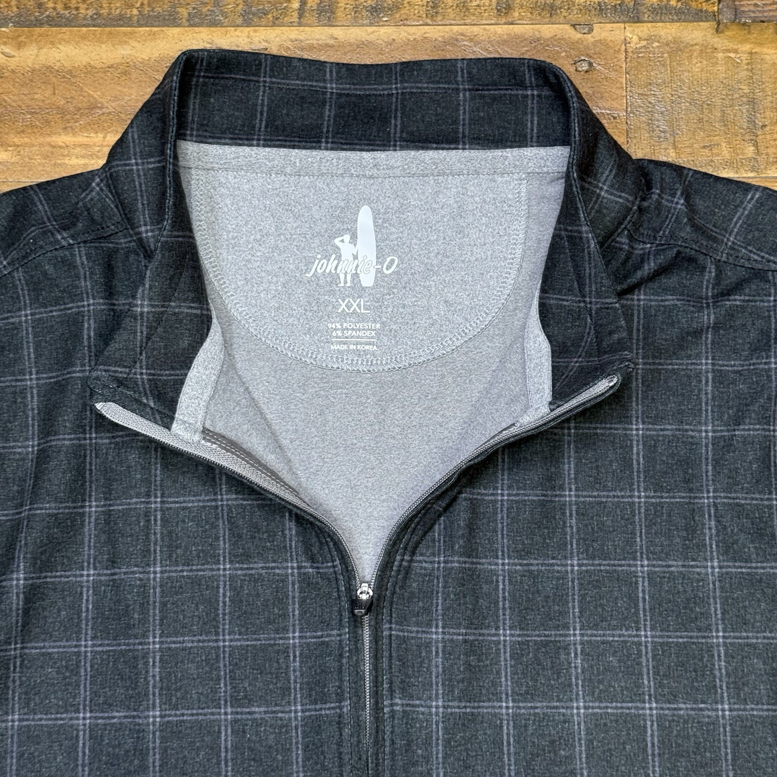 Johnnie O Multi Check Performance Pullover 1/2 Zip Men’s Sz 2XL ⛳️ gallery