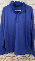Under Armour GOLF pullover sweater fleece mens XL half snap SHIRT 1329832 storm