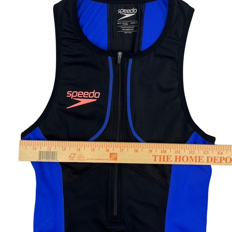 Speedo Fastskin Xenon Tri Singlet Top Men Small Black Blue Triathlon Racing NWOT gallery