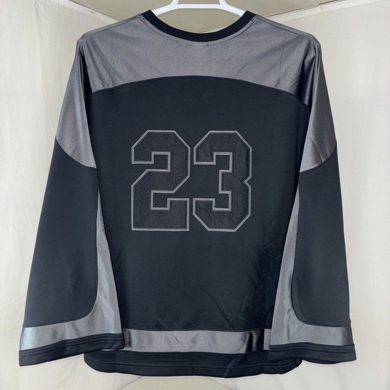 Size L - Jordan Brooklyn Hockey Collegiate Jersey Black HV0109-010 Ships Fast gallery
