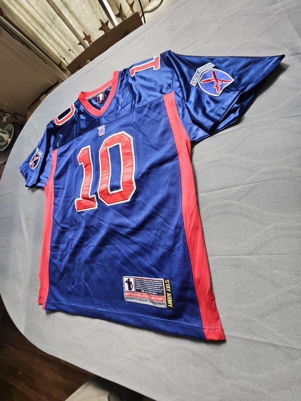 Battlefield Collection Mountain #10 Football Jersey Men’s 3XL Blue Military USA gallery