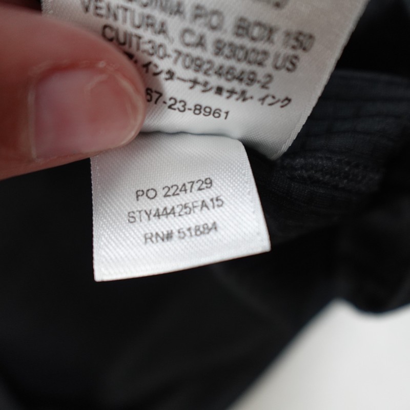 Patagonia Capilene Midweight Crew Base Layer Shirt Mens Medium Black Polartec gallery