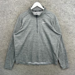 Nike Jacket Mens XL Grey Dri Fit Running Pacer Future 1/4 Zip Running Top Gym