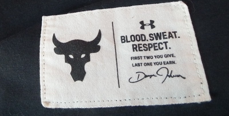 Men's Under Armour Project Rock "Respect" Graphic Loose T-Shirt Black XL School gallery