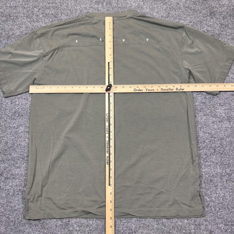 ASRV Shirt Mens Small Green Short Sleeve Athletic Gym Workout Tee Training gallery
