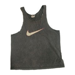 Vintage 1990s Nike Swoosh Men’s Size L Tank Top: Black w/ Seminoles Color Swoosh