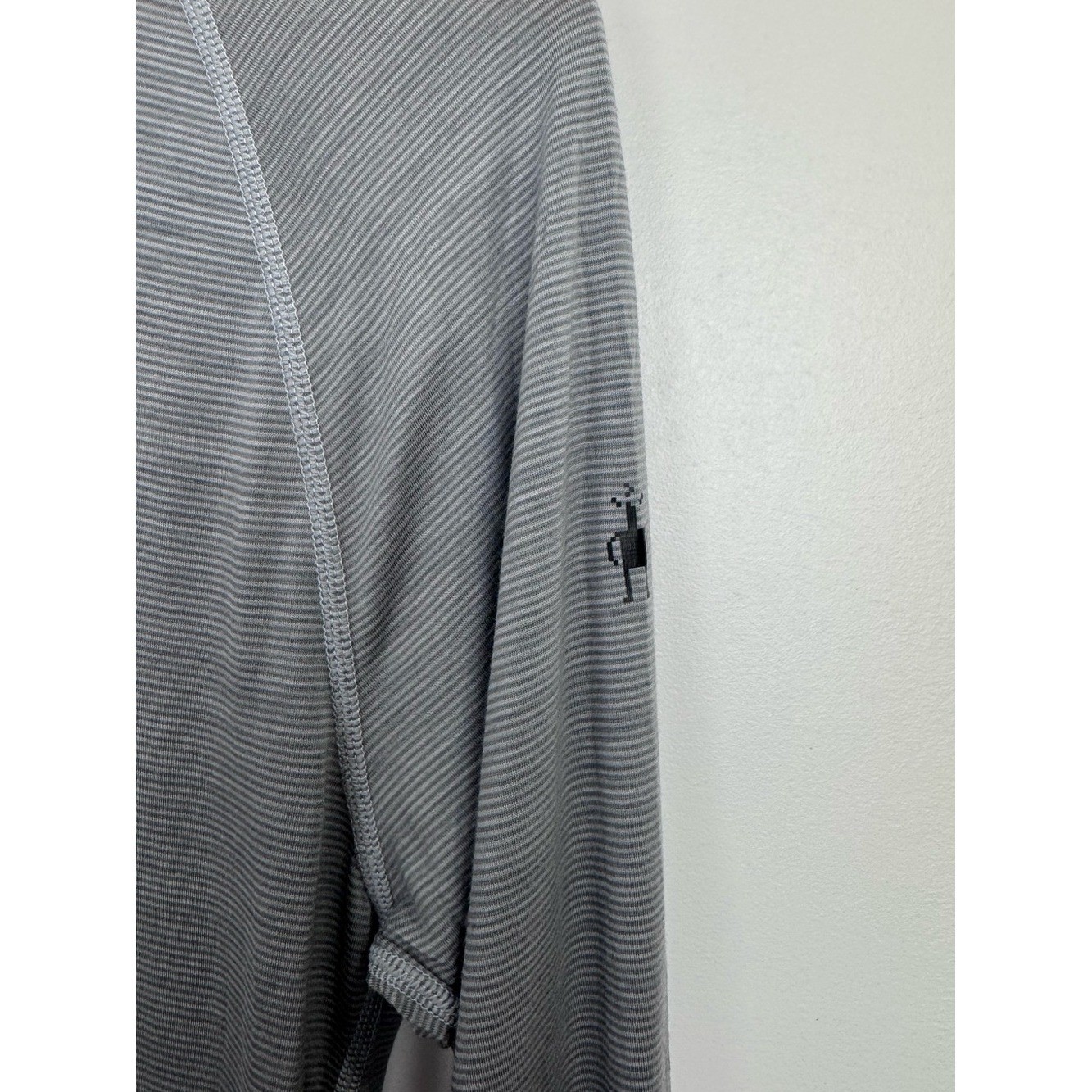 Smartwool Men Merino Wool Baselayer Grey Long Sleeve Top Size Small gallery