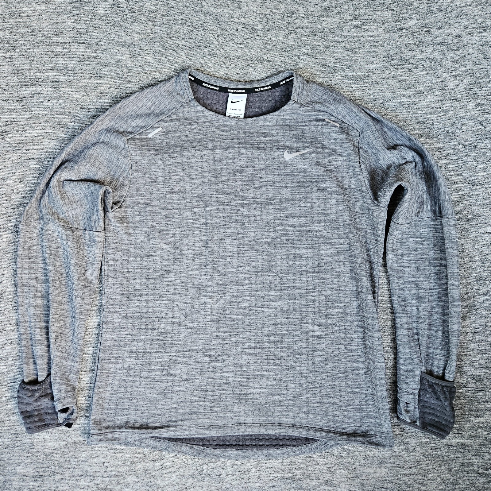 Nike Therma-Fit Repel Element Running Long Sleeve Shirt Gray Sz Large DM1169-068 gallery