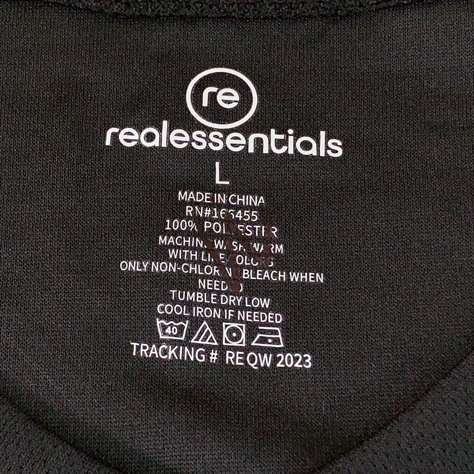 Real Essentials Mens Size Large Black Short Sleeve V Neck Athletic Tee New gallery