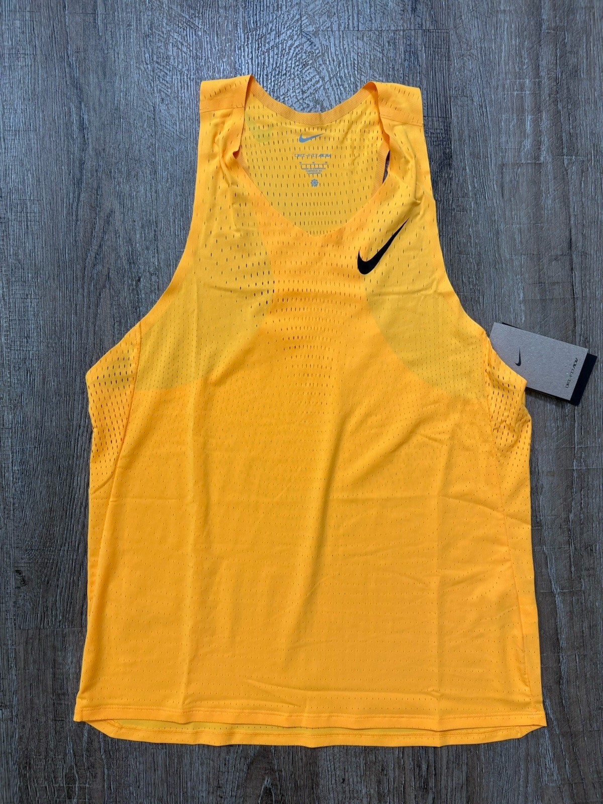 Nike Aeroswift Dri-Fit ADV Running Singlet Laser Orange Men’s Sz Lg FN4231-845 gallery