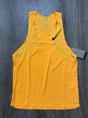 Nike Aeroswift Dri-Fit ADV Running Singlet Laser Orange Men’s Sz Lg FN4231-845
