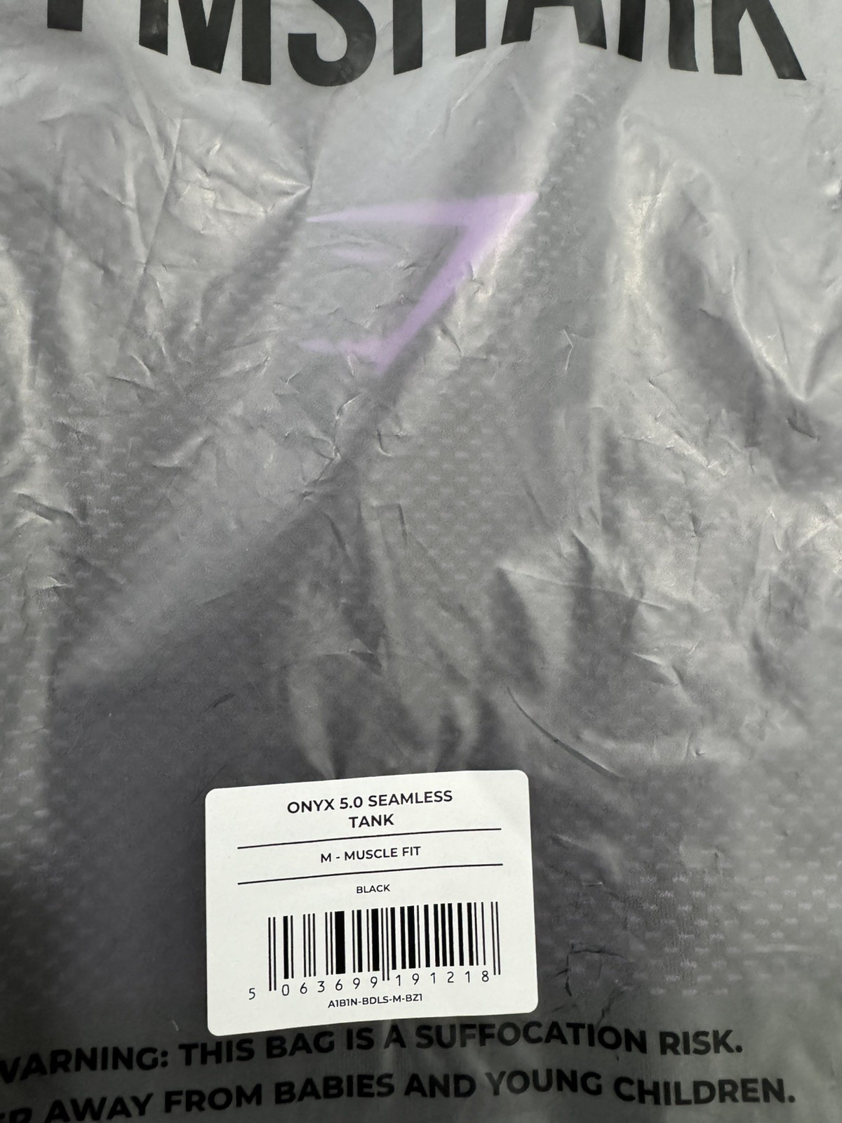 Gymshark Onyx V5.0 Purple Tank Sleeveless M MEDIUM Sealed New gallery