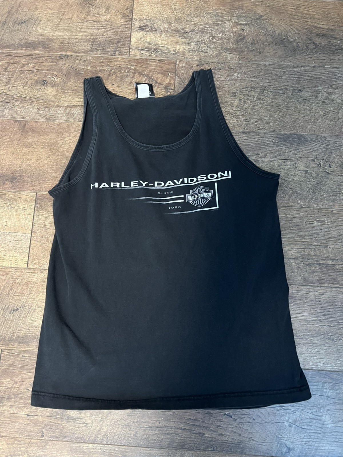 2004 Harley Davidson Vintage Arabic Kuwait City Mens Black Sz M Tank Top Medium gallery