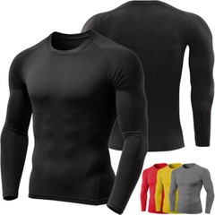 Men’s Long Sleeve Compression Shirt UPF 50+ UV Sun Protection Athletic T-Shirts