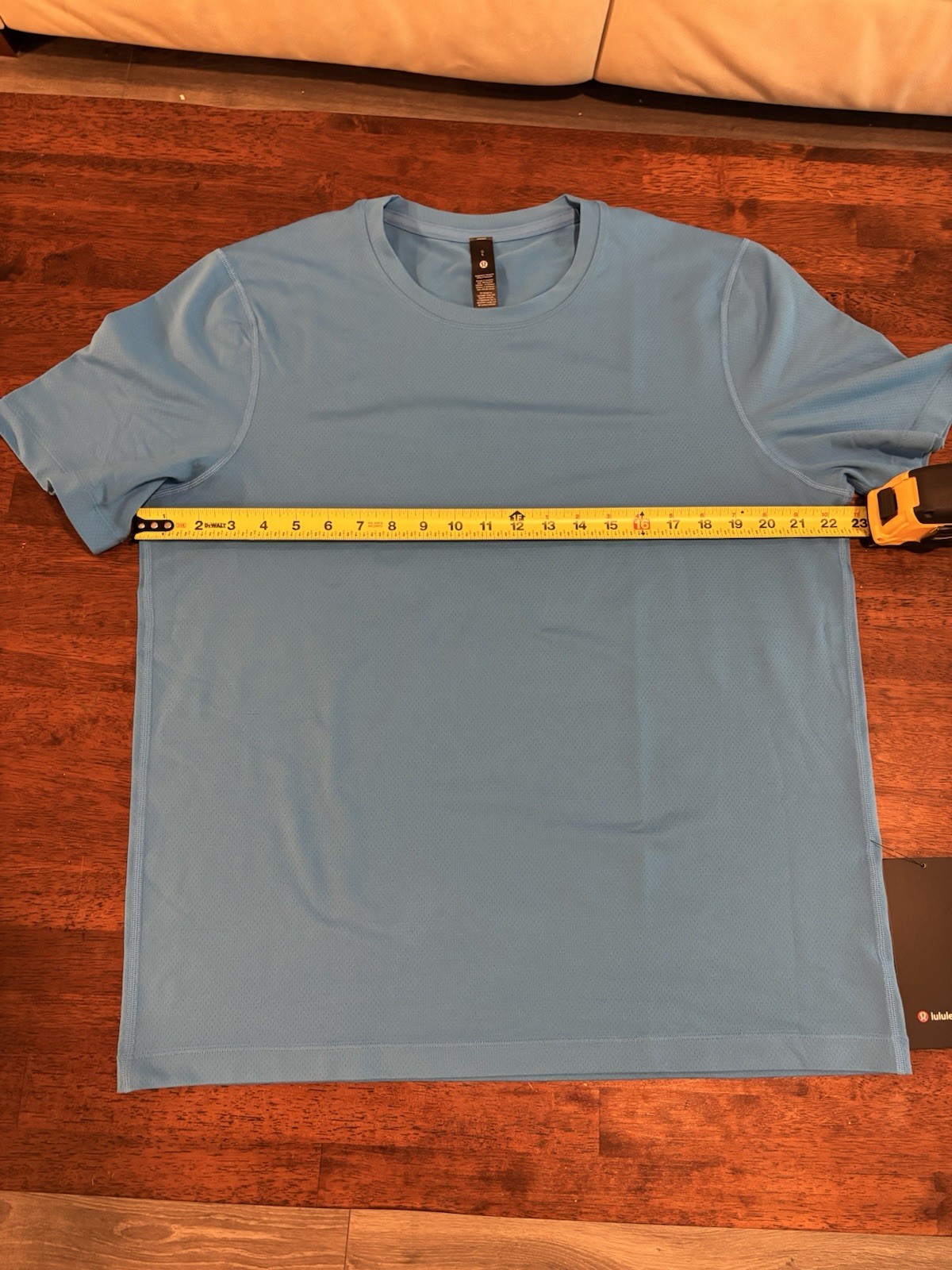 Lululemon Mesh Soft Jersey Short Sleeve Shirt Mens Large Intense Blue New gallery