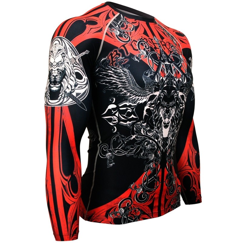 [FX-121] BTOPERFORM Compression Skin Tight Base layer Rash guard MMA Training gallery