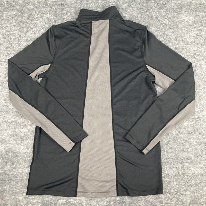 The North Face Pullover Mens M Lightweight 1/4 Zip Mid-Layer Black/Grey gallery