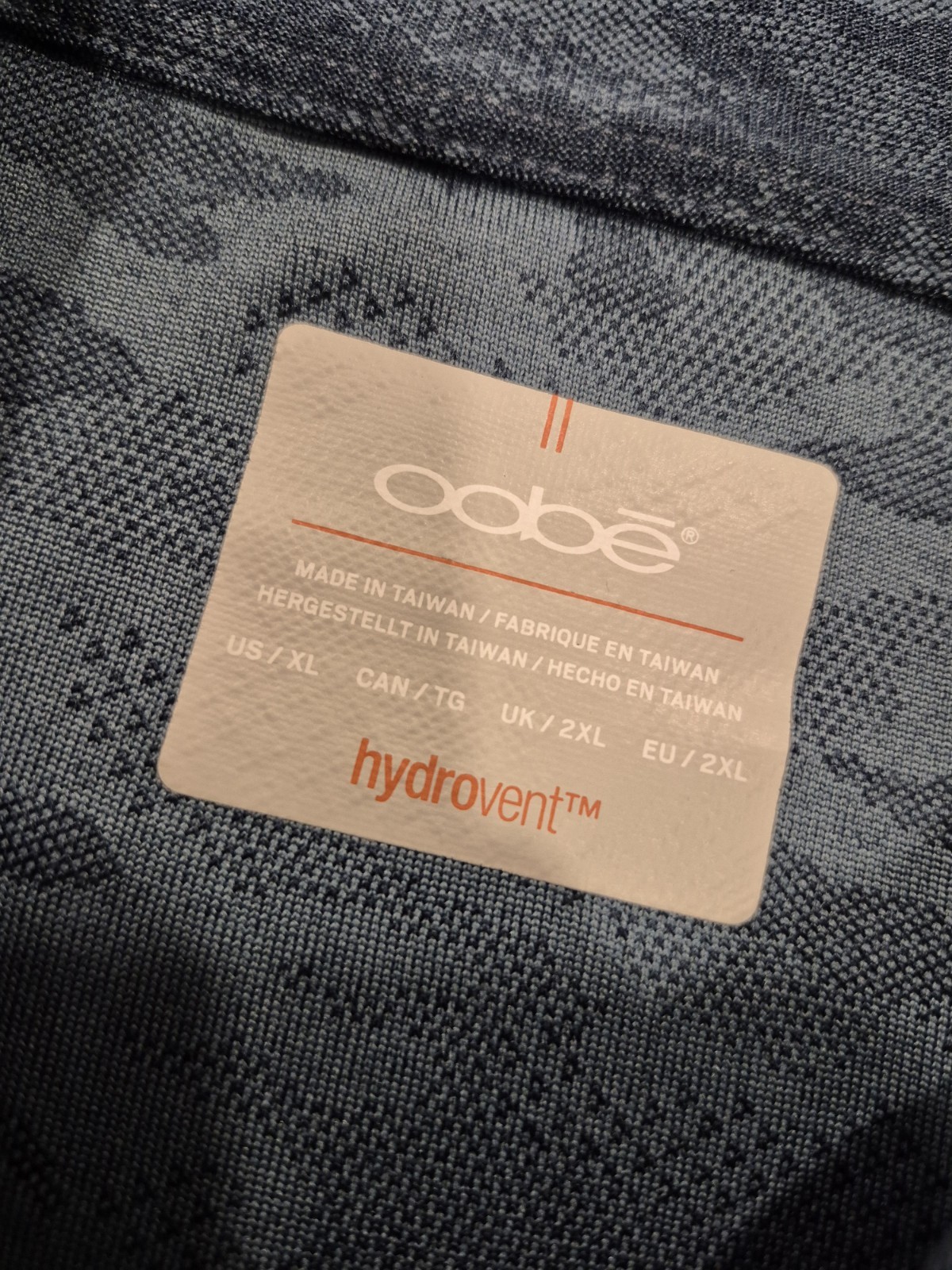 Oobe Hydrovent 1/4 Zip Pullover Mens 2XL Blue Camo Athletic Q Zip gallery
