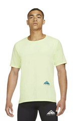 NEW MENS NIKE SHIRT BREATHE RISE 365 TRAIL RUN RUNNING LIME GREEN CZ9050 Sz Med