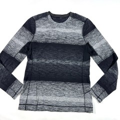 Lululemon Mens Core Crew Rulu Shirt Size Medium Universal Stripe