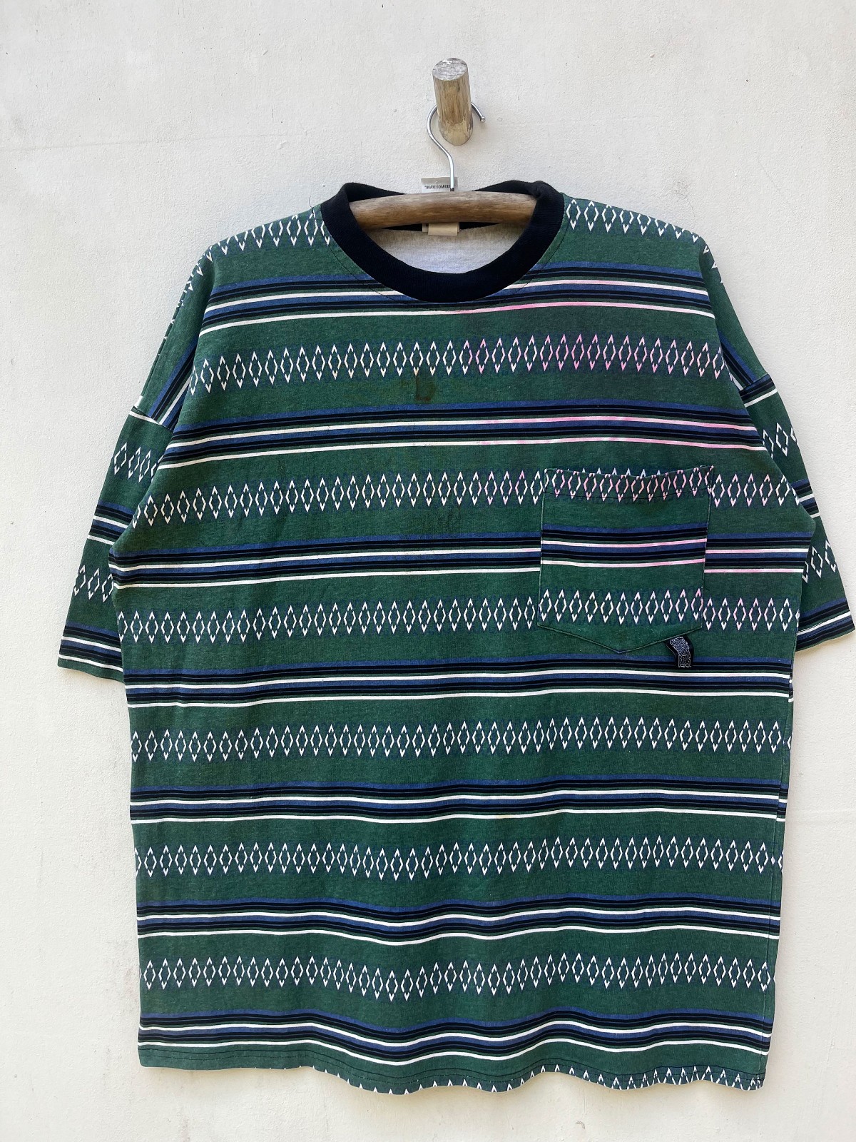 Vintage Skateboarders Full Printed American Native Aztec Stussy Styles Pocket gallery