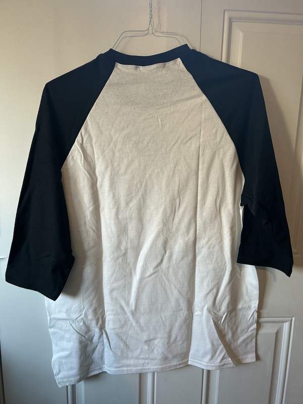 GREEN LINE Gildan Heavy Cotton Raglan T-Shirt Black White Flower Flag Graphic gallery