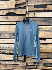 Asics Winter Run Half-zip Top – AW23 Men’s Medium In Foggy Teal/Ocean Haze