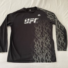 UFC Venum Long Sleeve Compression Shirt Mens XXL Black Camo Athletic MMA