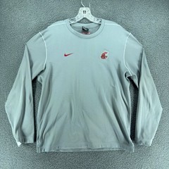 Washington State University Cougars Nike Dri-Fit Shirt Mens L Gray WSU Cougs