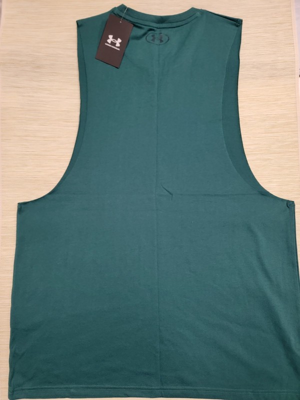 Under Armour Men's UA Left Chest Cut Off Tank Top Sports Gym Training Size-L gallery