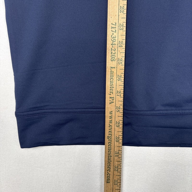 Peter Millar Perth Performance 1/4 Zip Men's 2XL Blue Pullover Golf Preppy NEW gallery