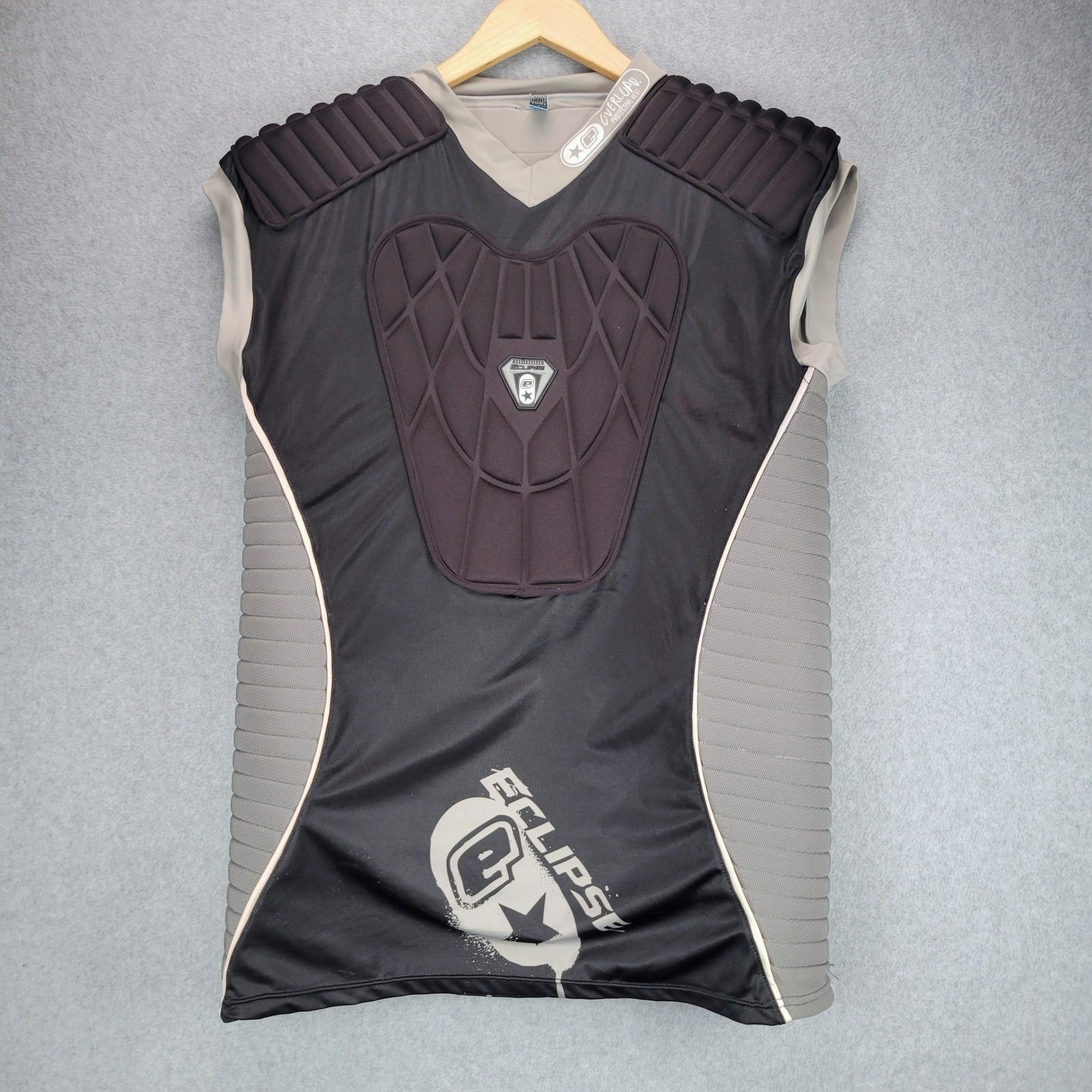 Planet Eclipse Overload Paintball Jersey Men 3XL Black Grey Padded Base Layer gallery