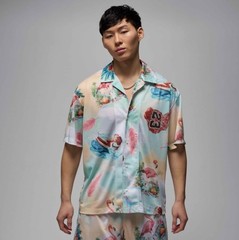 Size M Jordan Essentials Men’s Printed Camp Top IB3007-133