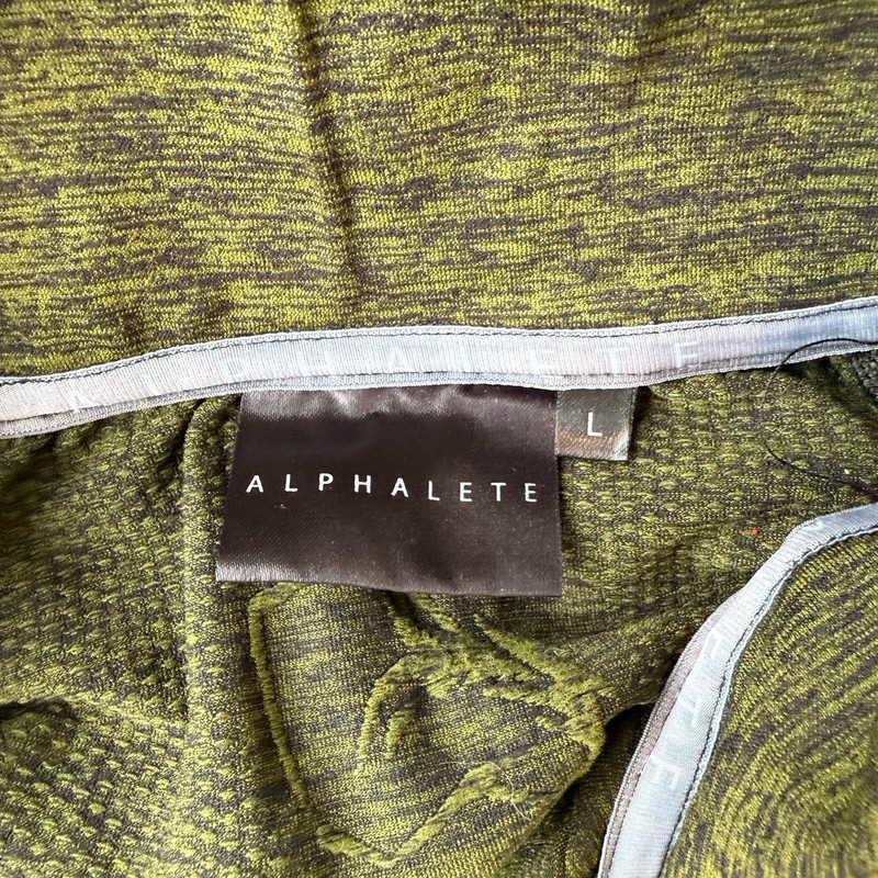 Alphalete Green 1/4 Zip Fitted Compression Shirt Men's L gallery