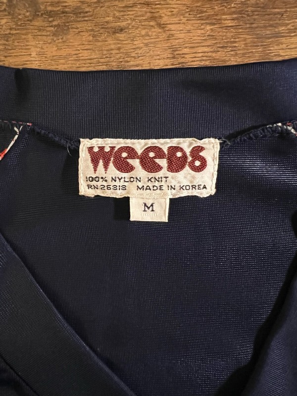 Vintage_1970's/80's_Weeds_Jersey_V-Neck_Nylon Knit_Mesh_Size M_C00L_cHECK iT_ gallery