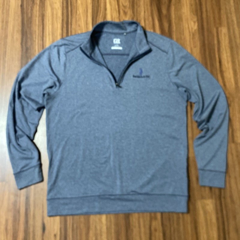 Cutter & Buck x Ponte Vedra Inn & Club Logo Pencil Striped 1/4 Zip Blue Men’s L gallery