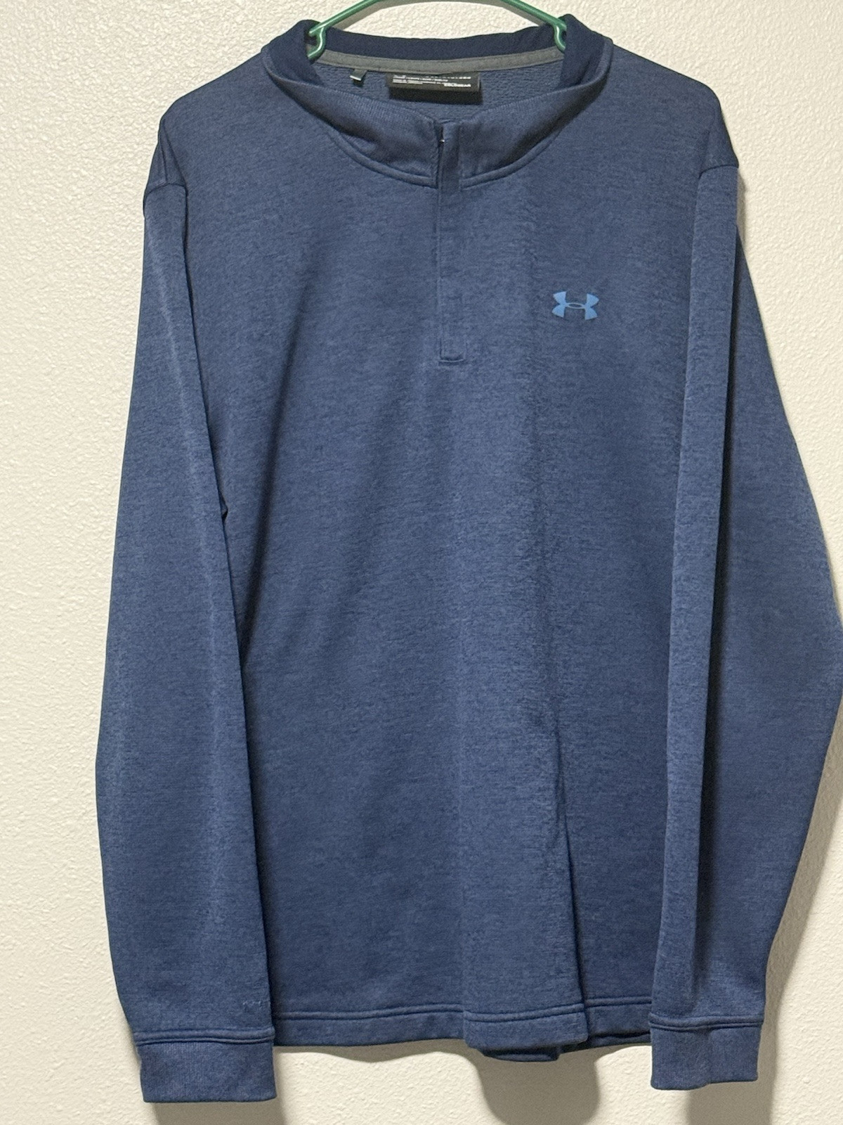 Under Armour Men’s Golf Quarter Zip Storm Sweater, Blue Men’s Size: 2XL gallery