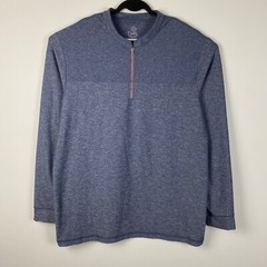 Swannies Golf 1/4 Zip Pullover Size 2XL Blue Stretch Long Sleeve