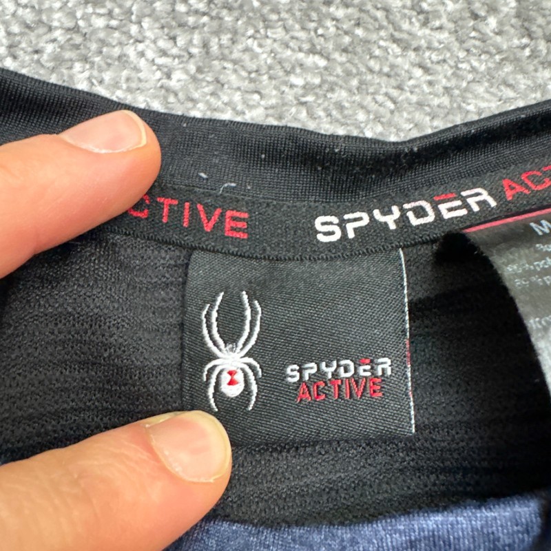Spyder Spyder ProW-B ActiveT-Shirt Mens Medium Blue Long Sleeve Baselayer Tee gallery
