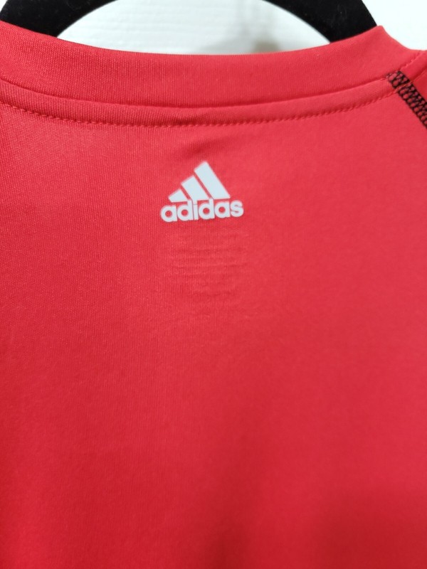 New ADIDAS Climalite Flex 360 Athletic T-Shirt Men's Logo Red Stetchy Sz Small gallery