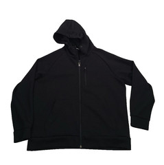 32 Degrees Mens Black Hooded Full Zip Jacket Black M