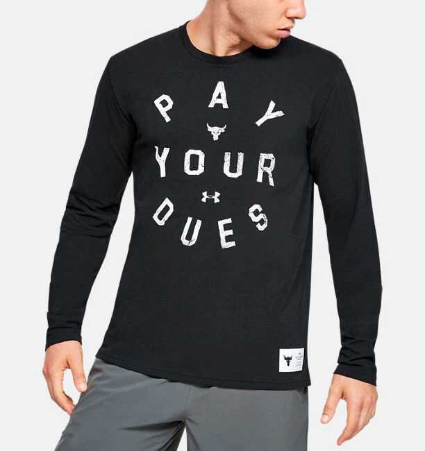 Under Armour Project Rock Pay Your Dues T-Shirt Size Medium Men's NWT
