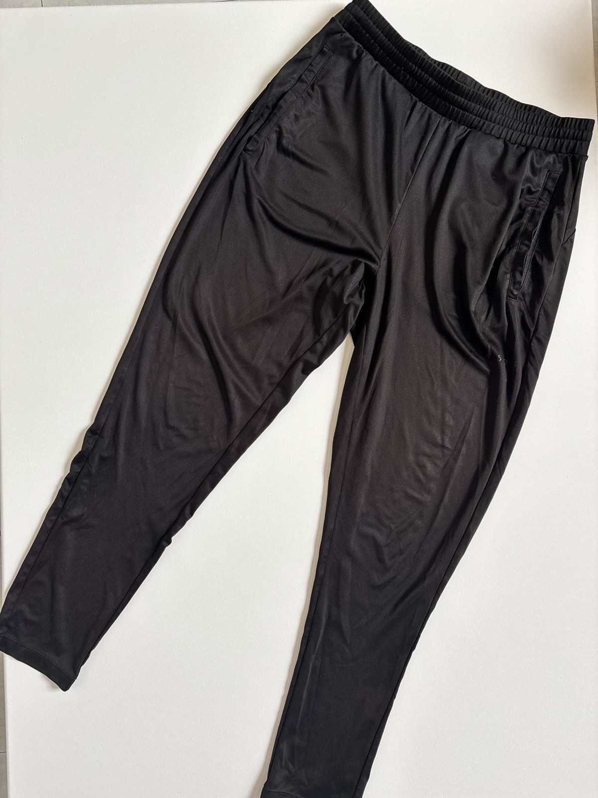 Men’s Nike orange tank top with dri fit black joggers set size small gallery